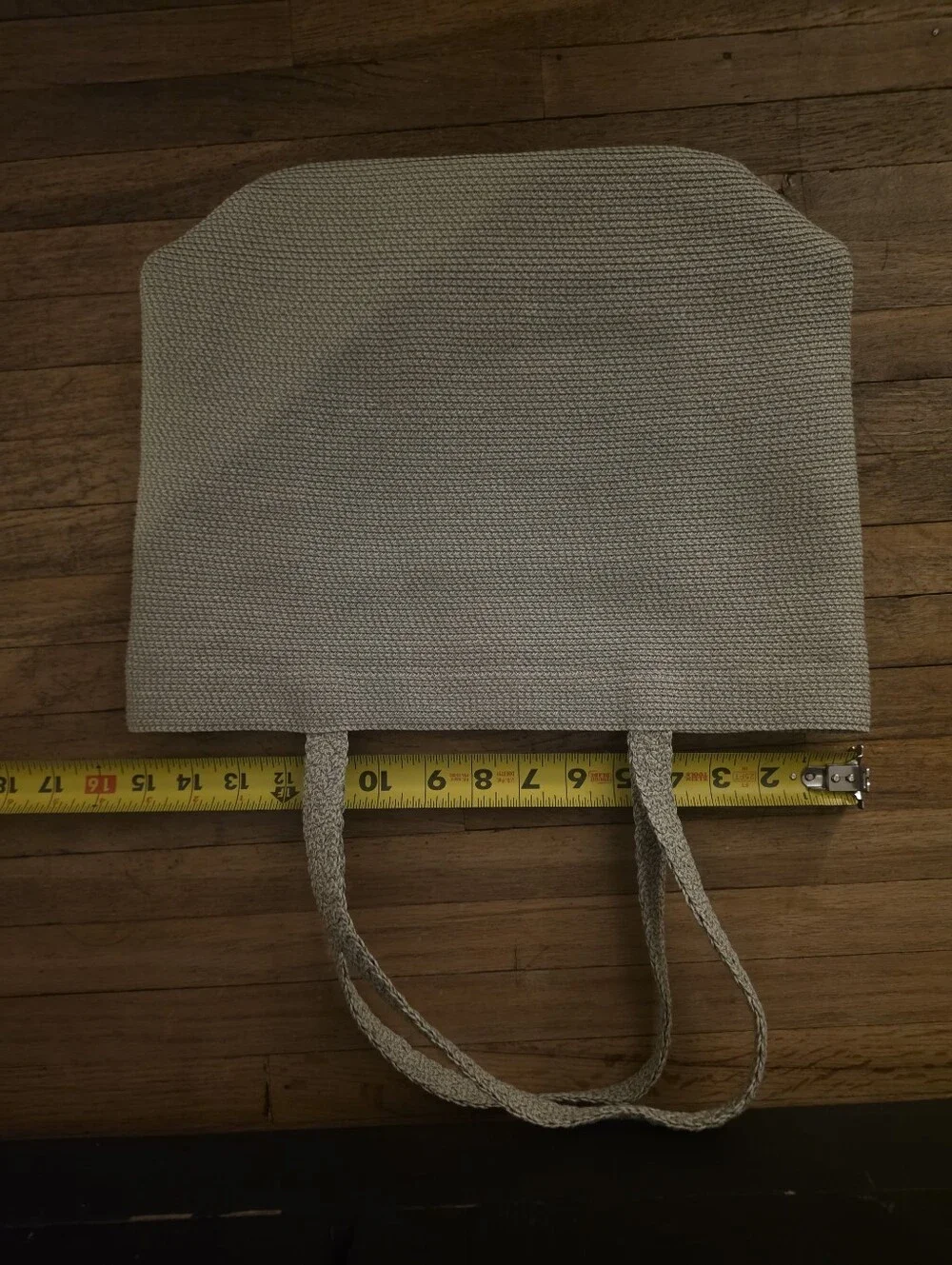 Talbots Woven Tote in Light Beige, Sage Green, Cream -Like New!!